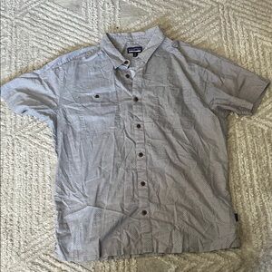 Patagonia Men's Casual Gray Button Down Shirt